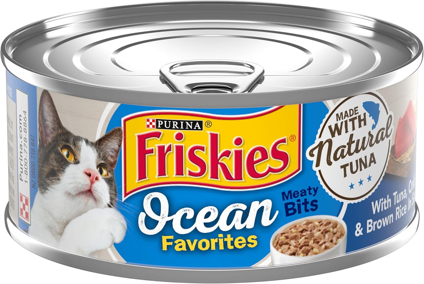 Purina-Friskies-Natural-Wet-Cat-Food,-Ocean-Favorites-Meaty-Bits-With-Crab-Brown--1014