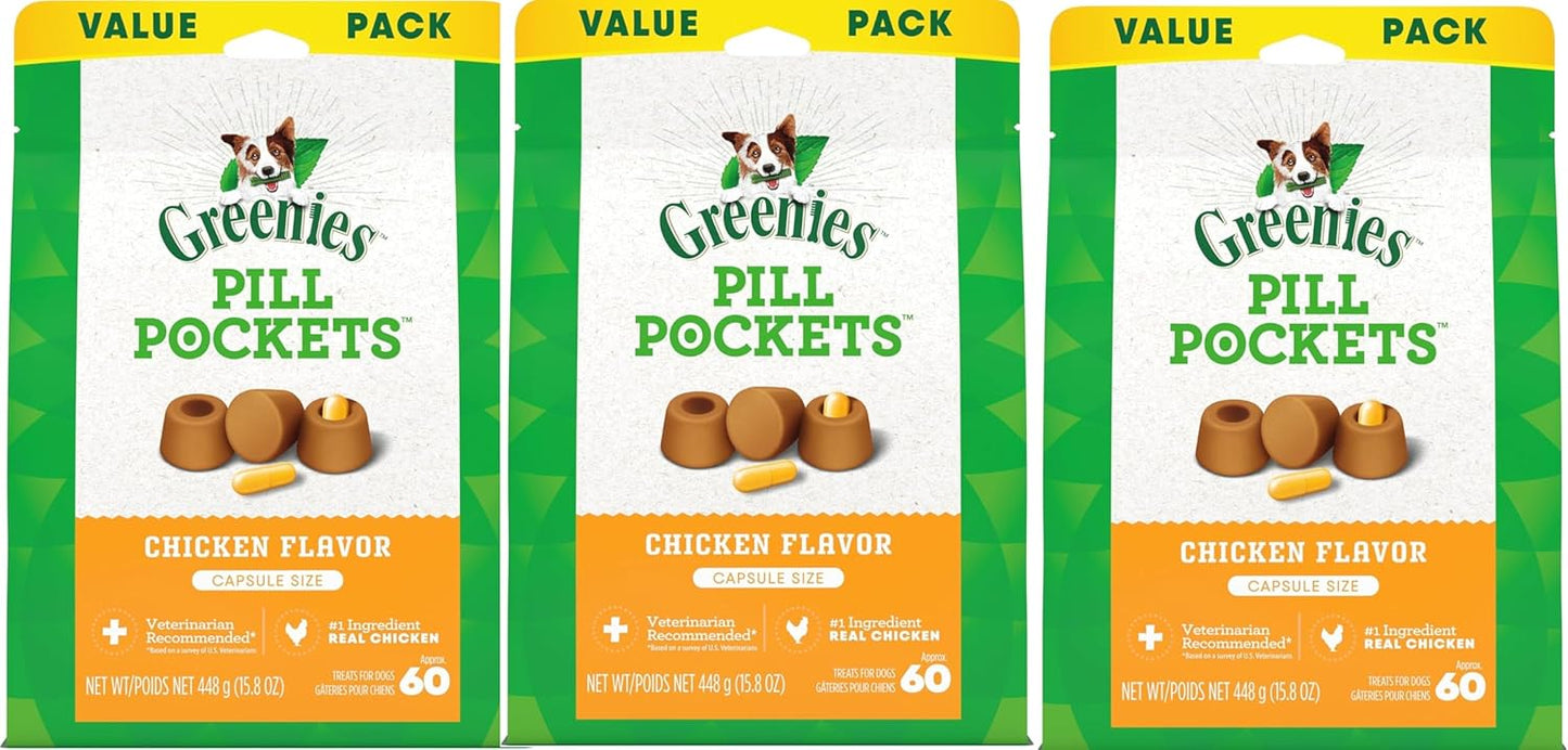 Greenies-Pill-Pockets-Treats-for-Dogs-Capsule-Pouch,-Chicken-Flavor,-15.8-Ounce-Pack-743
