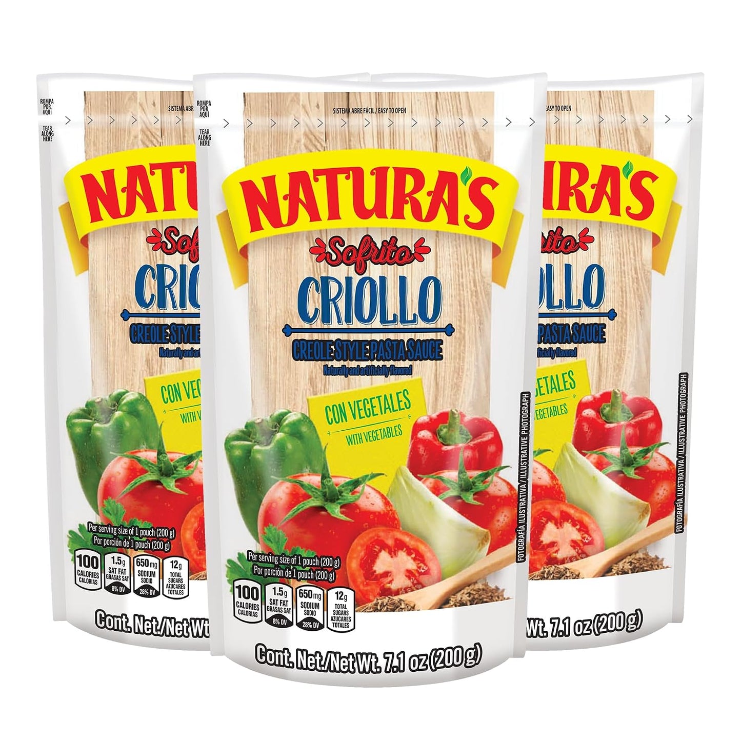 NATURA'S-Sofrito-Criollo-Sauce,-Natural-Vegetable-Pasta-Sauce-in-7.1oz.-Easy-Open-Pouch-835