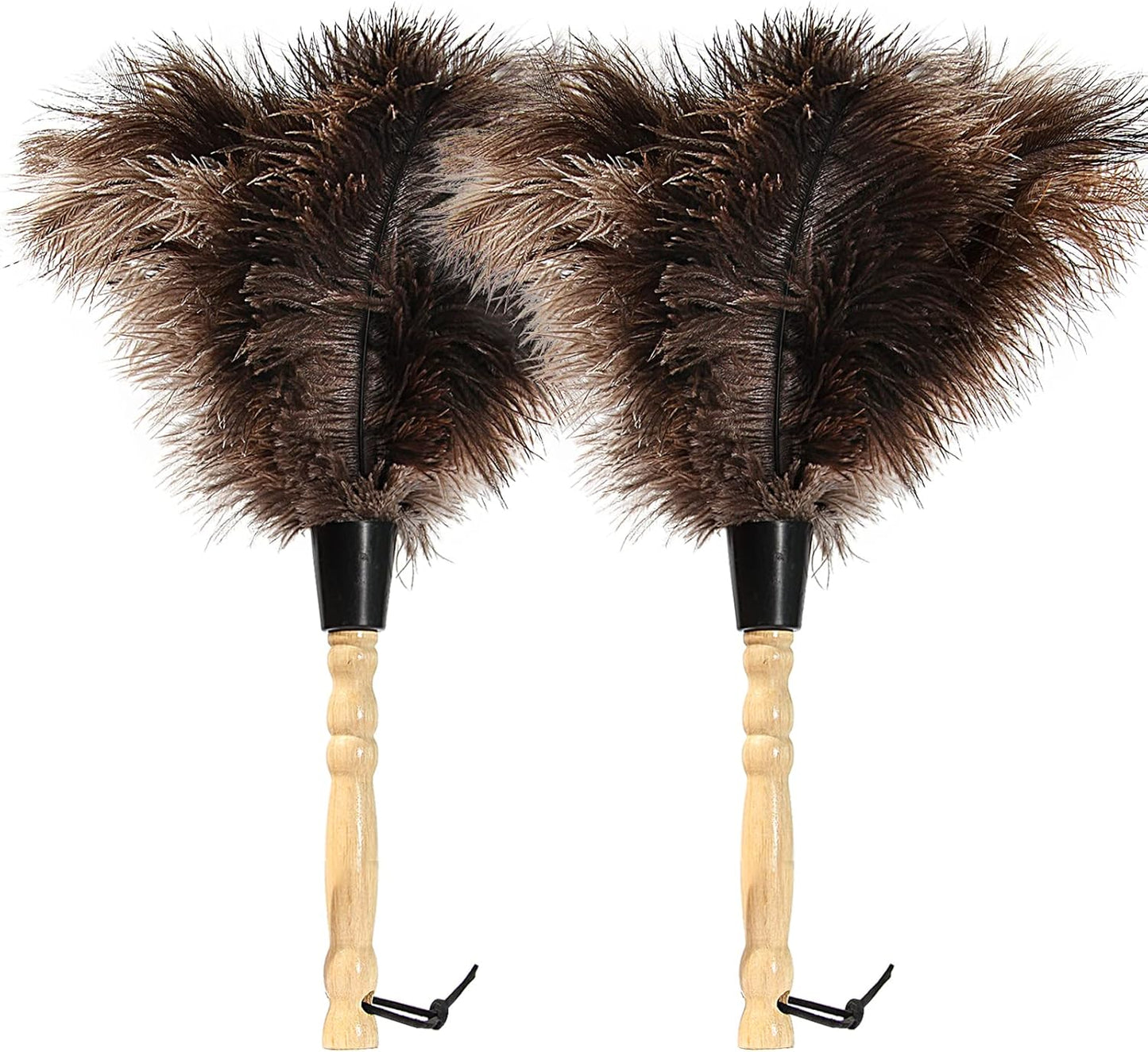 Ostrich-Feather-Duster-14-inch-Feather-Duster-Fluffy-Natural-Genuine-Ostrich-Feathers-with-Wooden-Handle-651