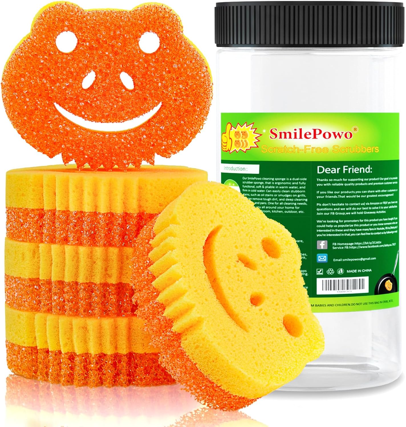 5-Pack-Scrub-Sponge,-Dual-Sided-Temperature-Controlled-Kitchen-Sponge-for-Dishes,-Frog-Bulk-Sponges-Household-1600