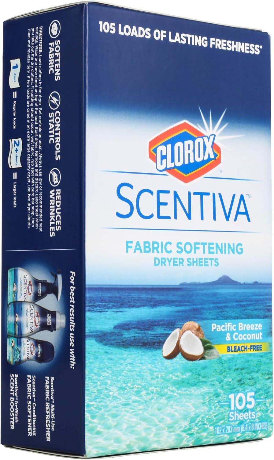 Clorox-Scentiva-Fabric-Softener-Dryer-Sheets,-Pacific-Breeze-&-Coconut-Scent---1059