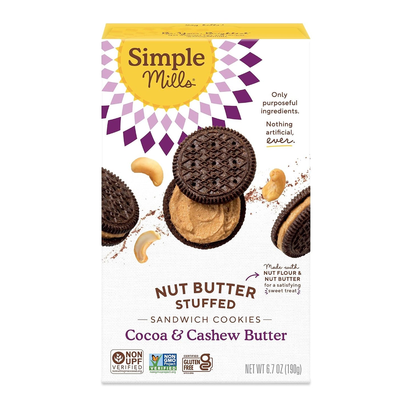 Simple-Mills,-Cocoa-Cashew-Crème-Sandwich-Cookies---Gluten-Free,-Vegan--(Pack-of-1)--2059