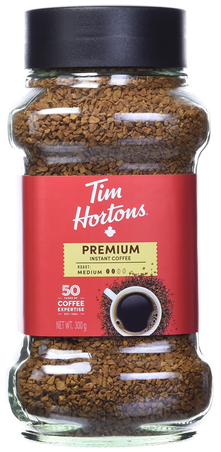 Tim-Hortons-Medium-Roast-Instant-Coffee,-1-Colombian,-300g-Jar-------434