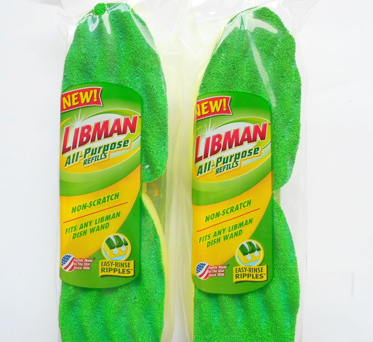 Cleaning-Sponge-Refill-Pads-Non-Scratch-Libman-All-Purpose-(2-2-Packs)-Made-467