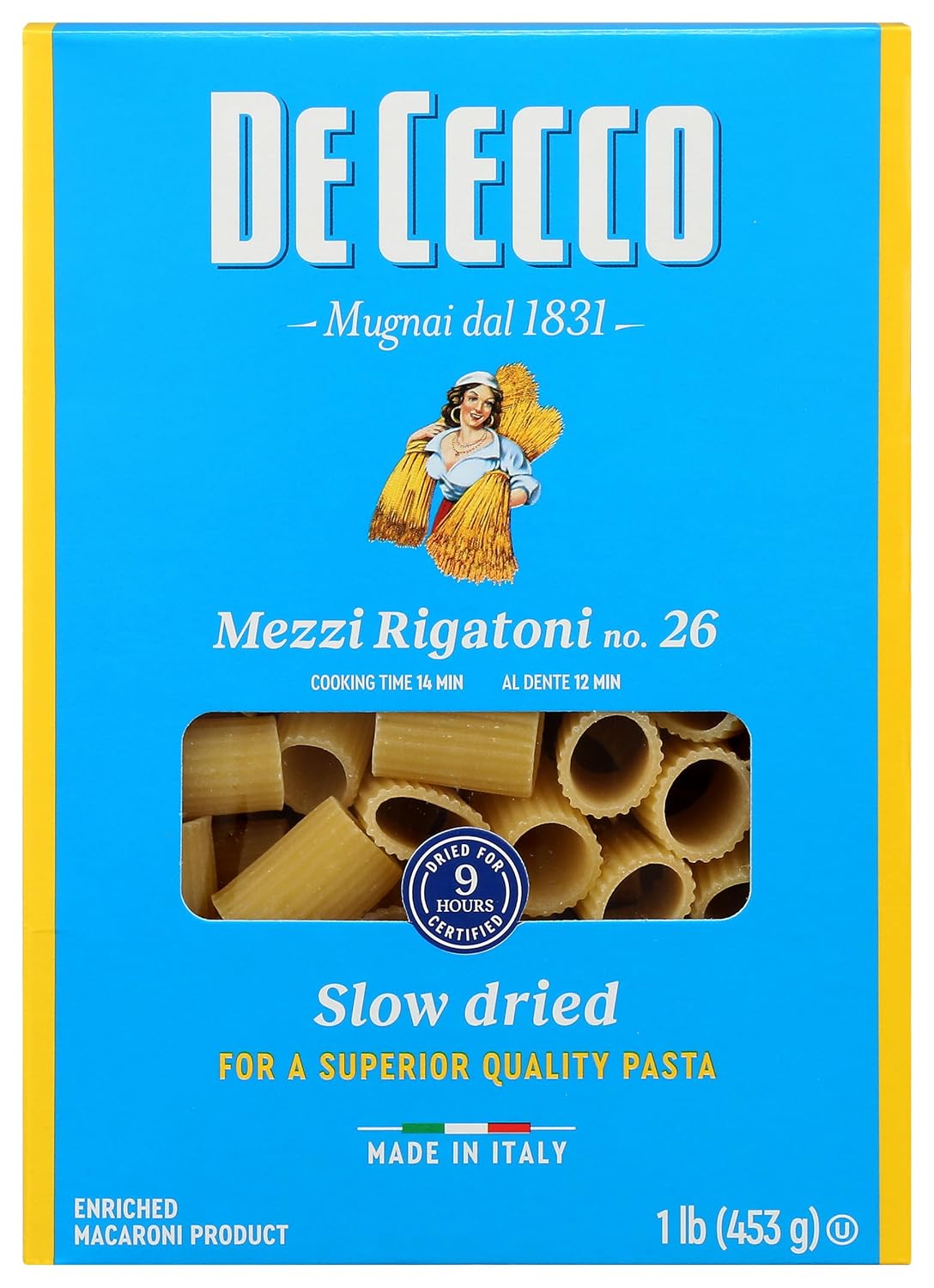 De-Cecco-Mezzi-Rigatoni-Pasta,-16-Ounces-(Pack-331