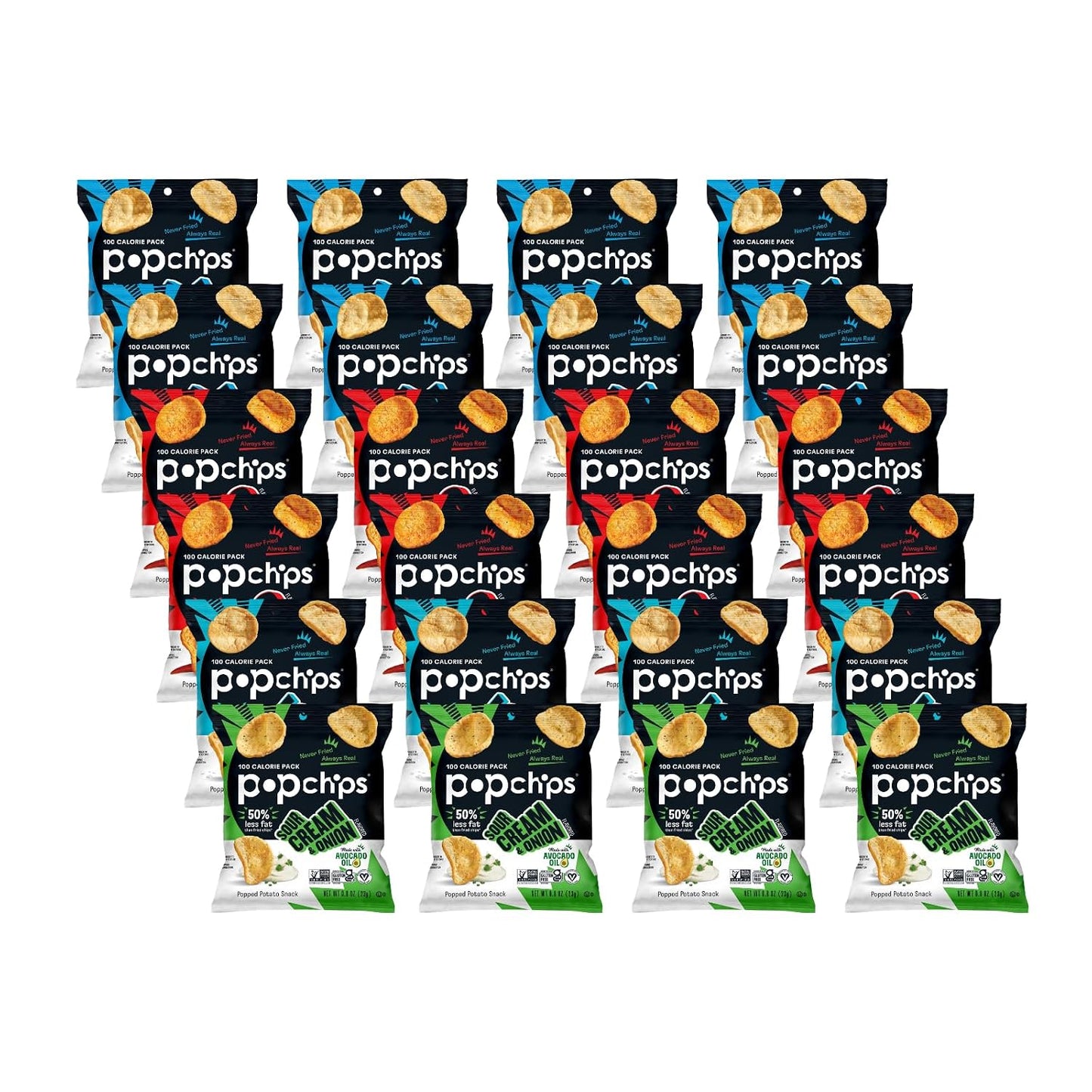 Popchips-Potato-Chips-Variety-Pack,-Single-Serve-0.8-Ounce-Bags-(Pack--of-24),-4-8-231