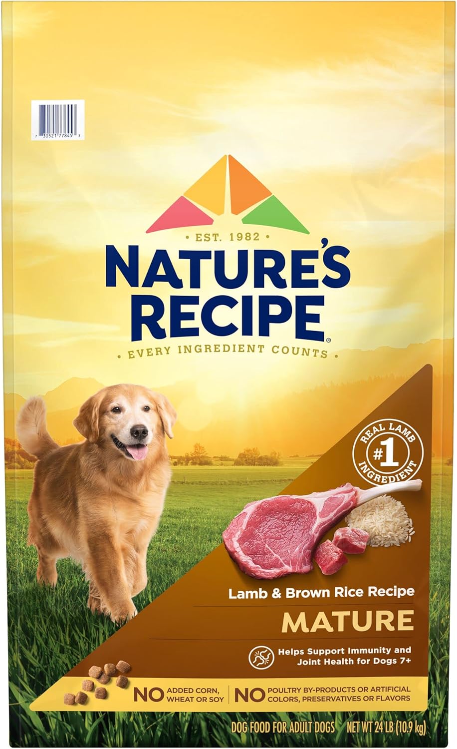 Nature’s-Recipe-Mature-Lamb-&-Brown-Rice-Recipe-Dry-Dog-Food,-24-lb.-2381