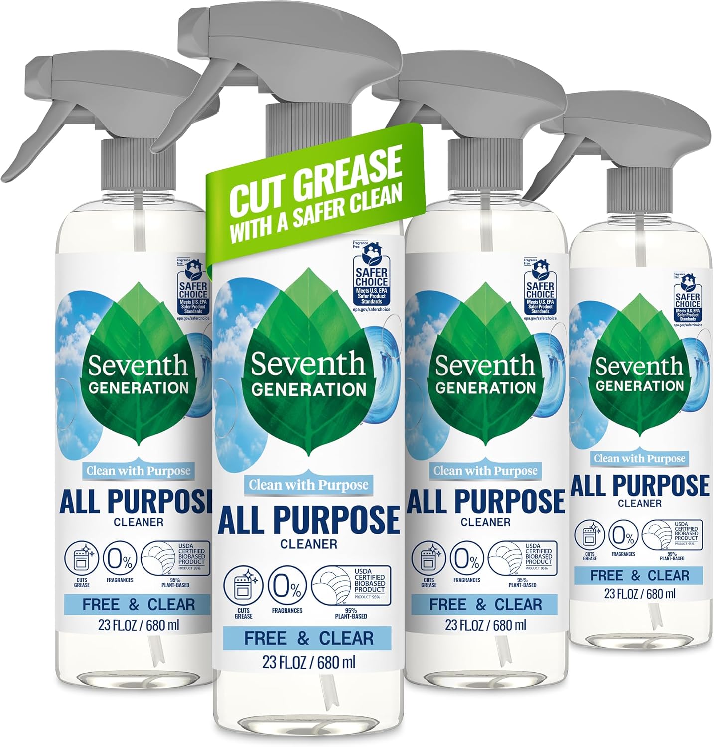 Seventh-Generation-All-Purpose-Cleaner,-Biodegradable-Formula,-Free-&-Clear,-23-oz-(Pack-of-4)-1816
