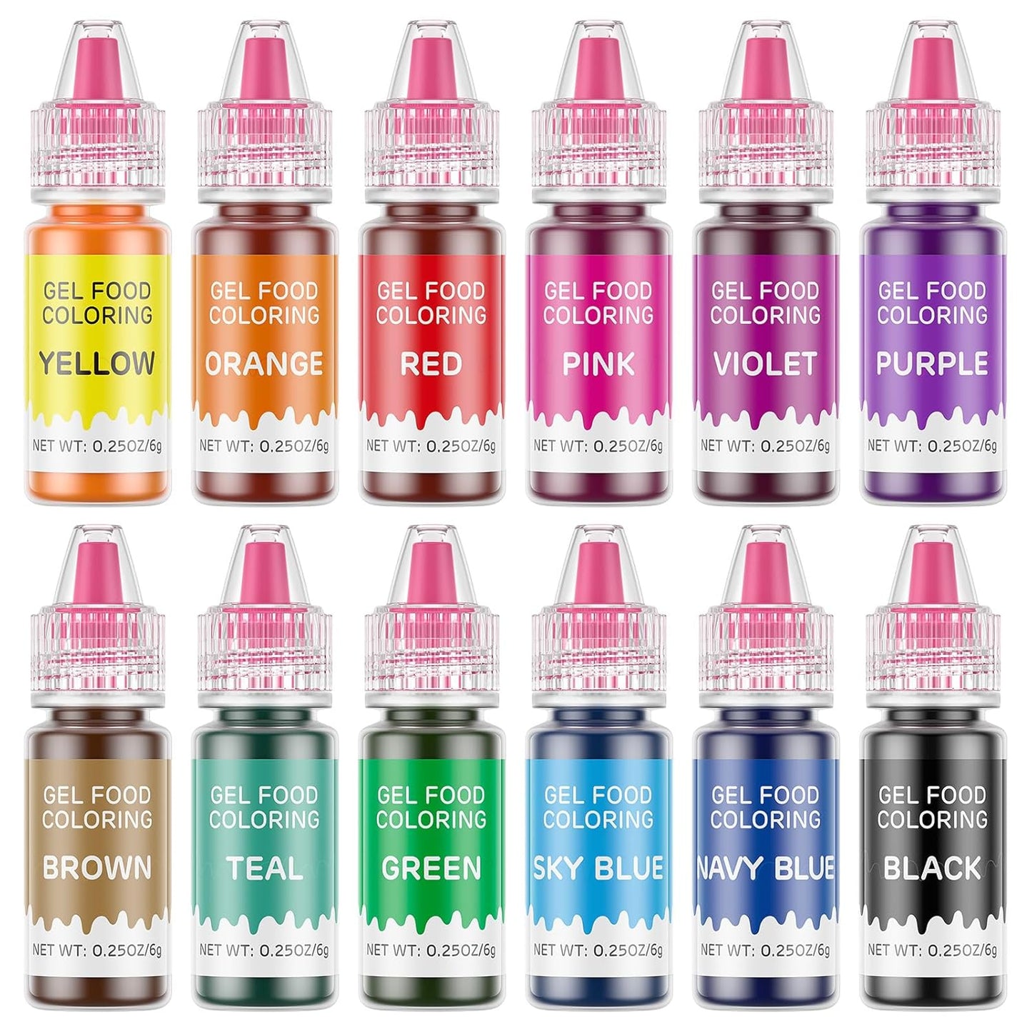 Upgraded-Gel-Food-Coloring-Set---Cherrysea-12-Colors-Gel-Based-Food-for-Food-977