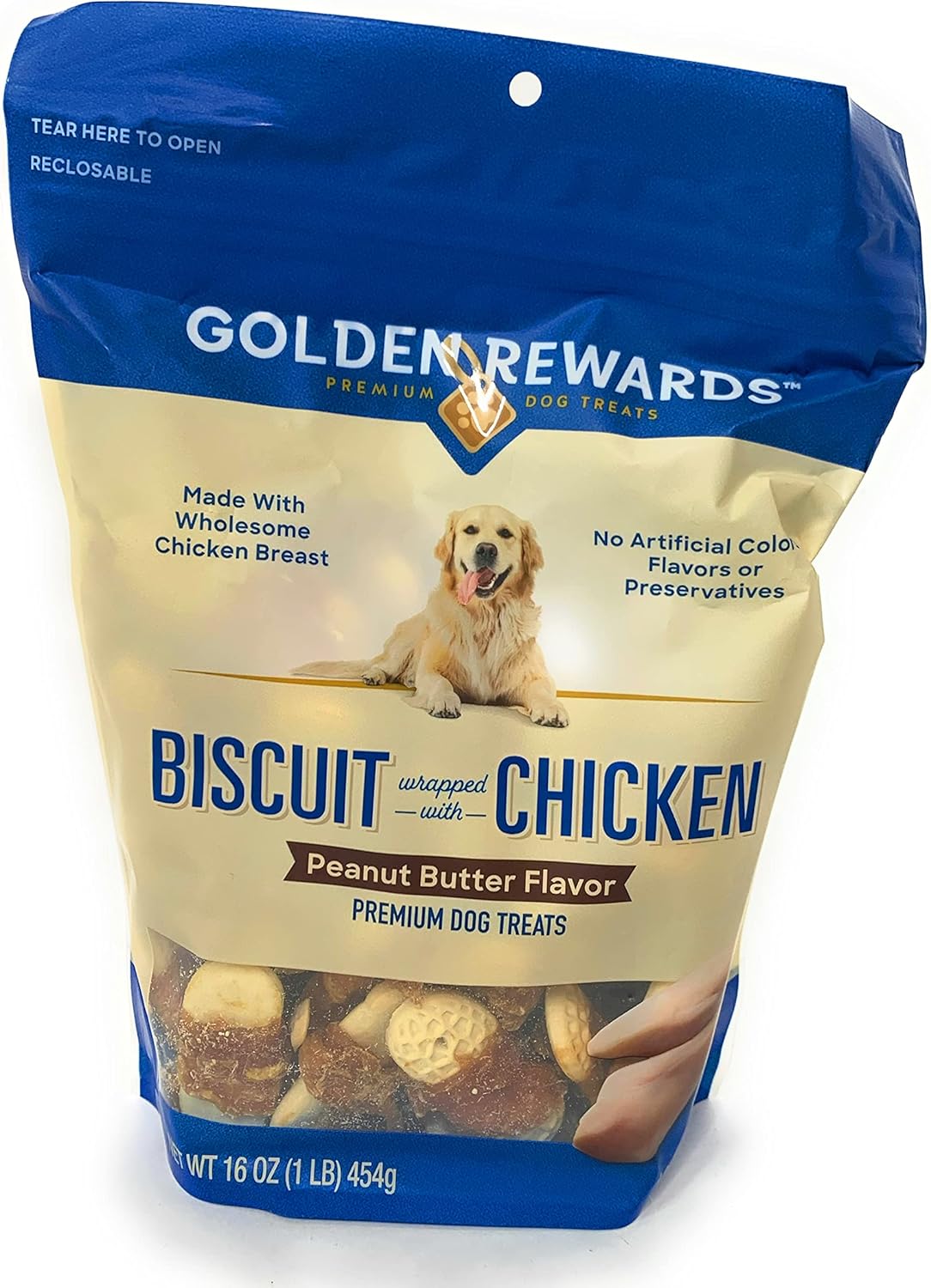 Golden-Rewards-Peanut-Butter-Flavored-Biscuits-Wrapped-with-Chicken,-for-Dogs,-with-2067