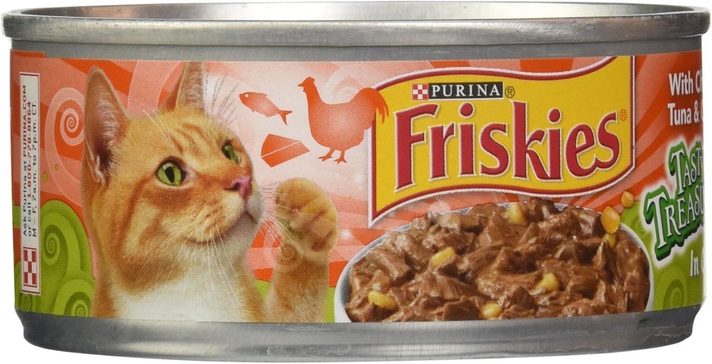 Friskies-Canned-Tasty-Treasures-Cat-Food,-Chicken-&-Tuna,-5.5-oz,-pack----32