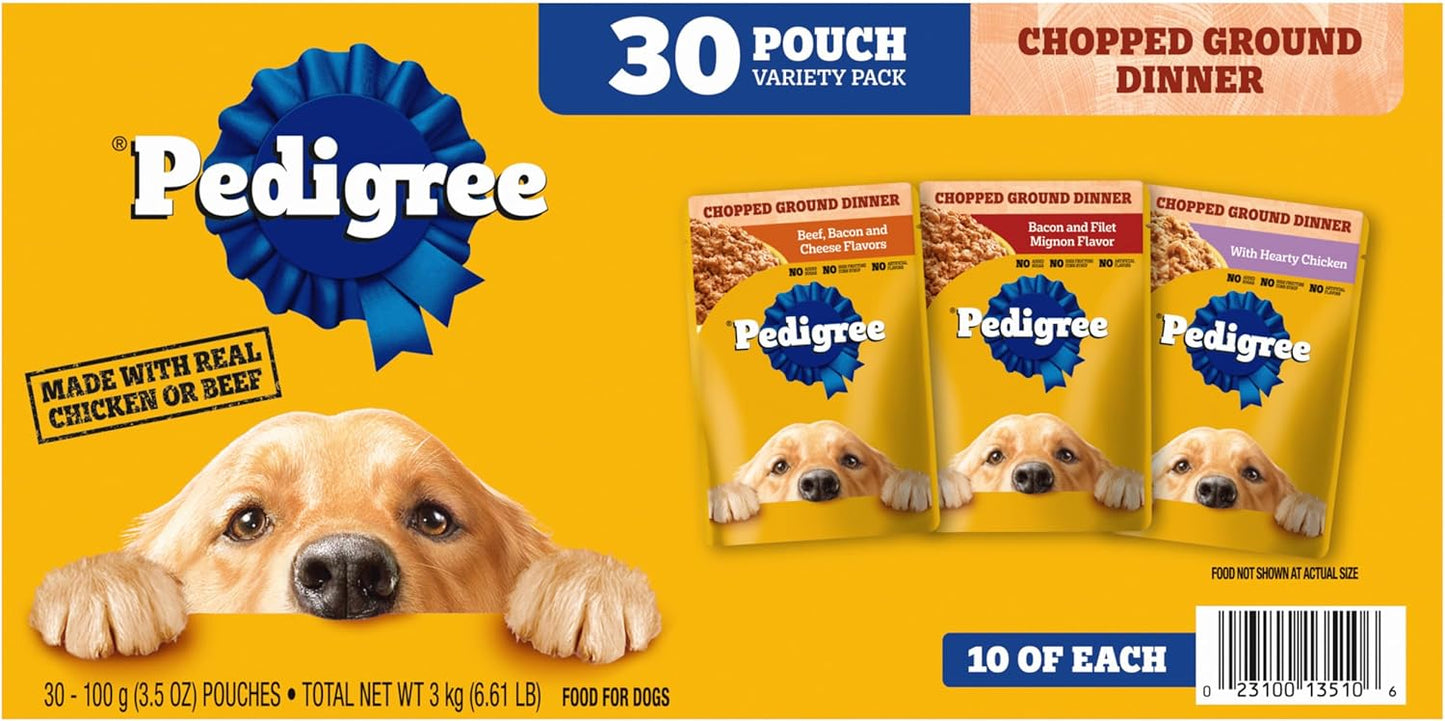 PEDIGREE--Cena-húmeda-picada-para-perros,-13.2-onzas.-Latas.-2930