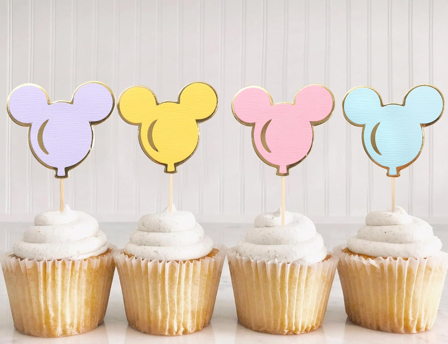 12PCS-Mouse-Cupcake-Toppers---Birthday-Wedding-Party-Decorations,Colorful-Mini-Mouse-Balloon-Toppers,Kids---975