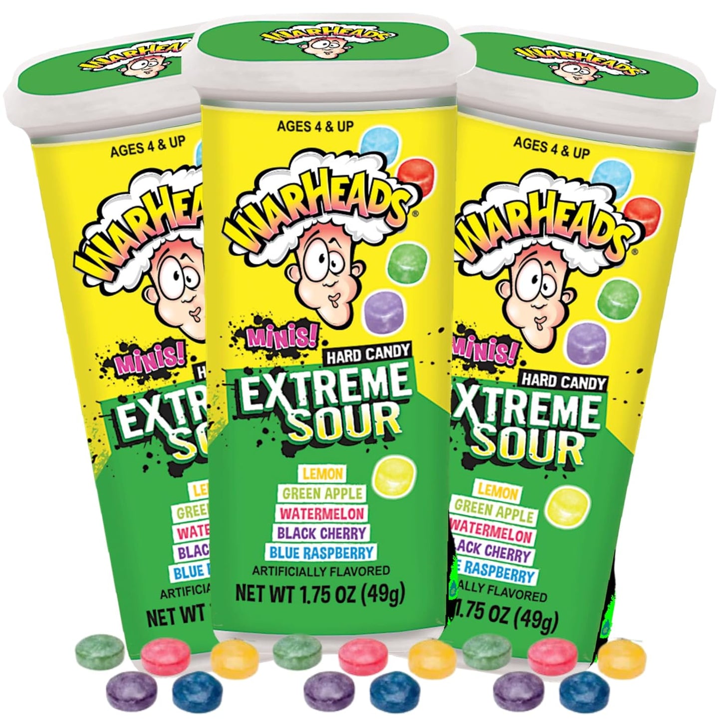 Mini-Extreme-Sour-Hard-Candies,-Assorted-Fruit-Flavors,-2378