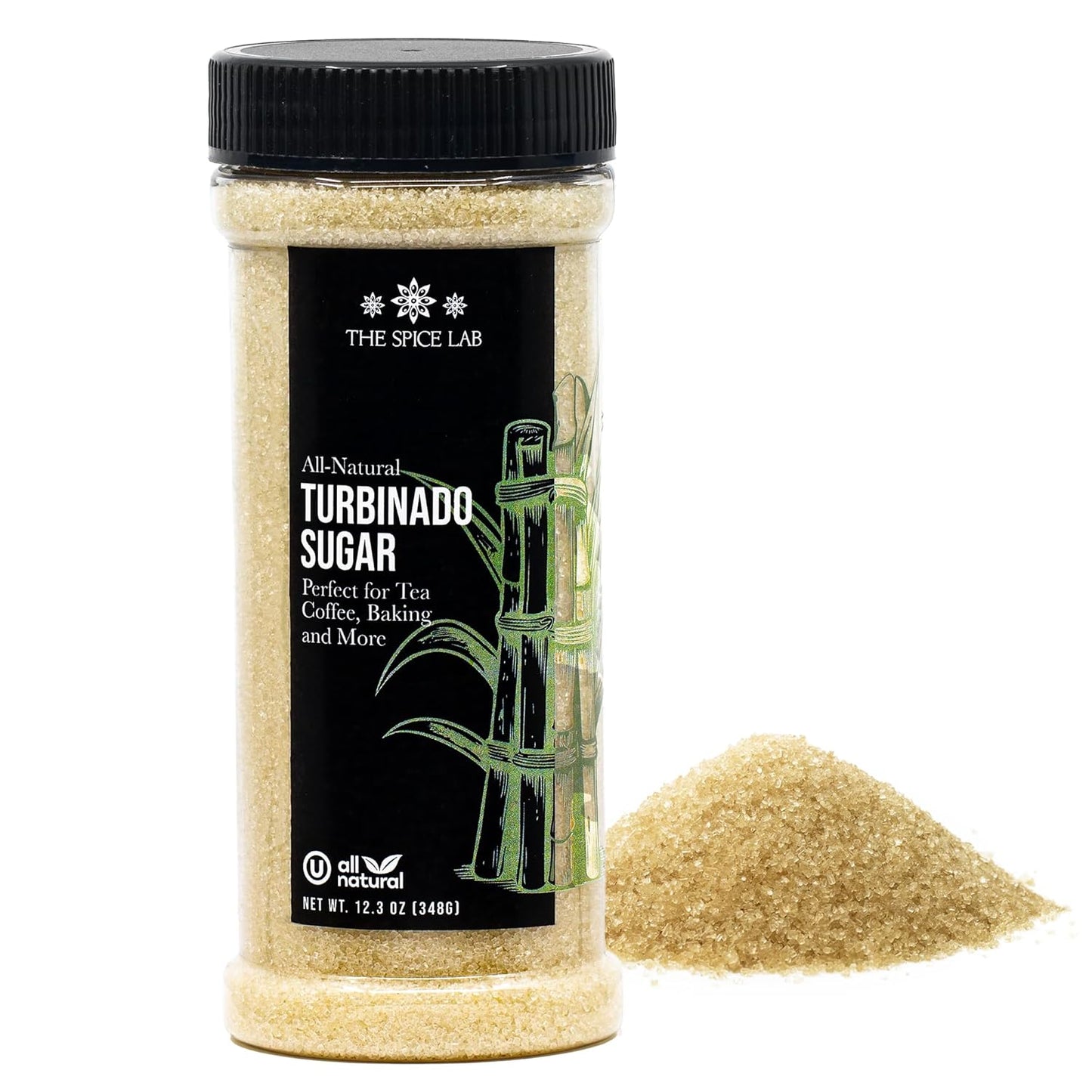The-Spice-Lab-Turbinado-Sugar-(12.3-Oz)---Natural-Raw-Cane-Sugar-Baking,-&-1313