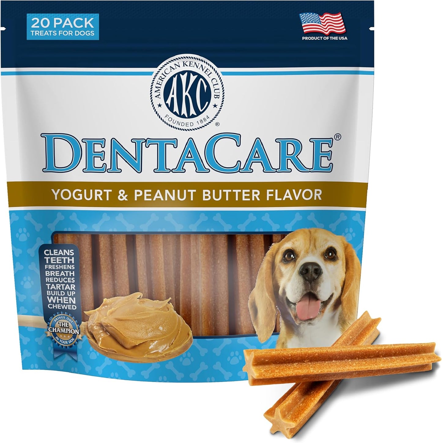 American-Kennel-Club-Dentacare-Yogurt-and-Peanut-Butter-Dental-Dog-Treats,-Flavored,-2018