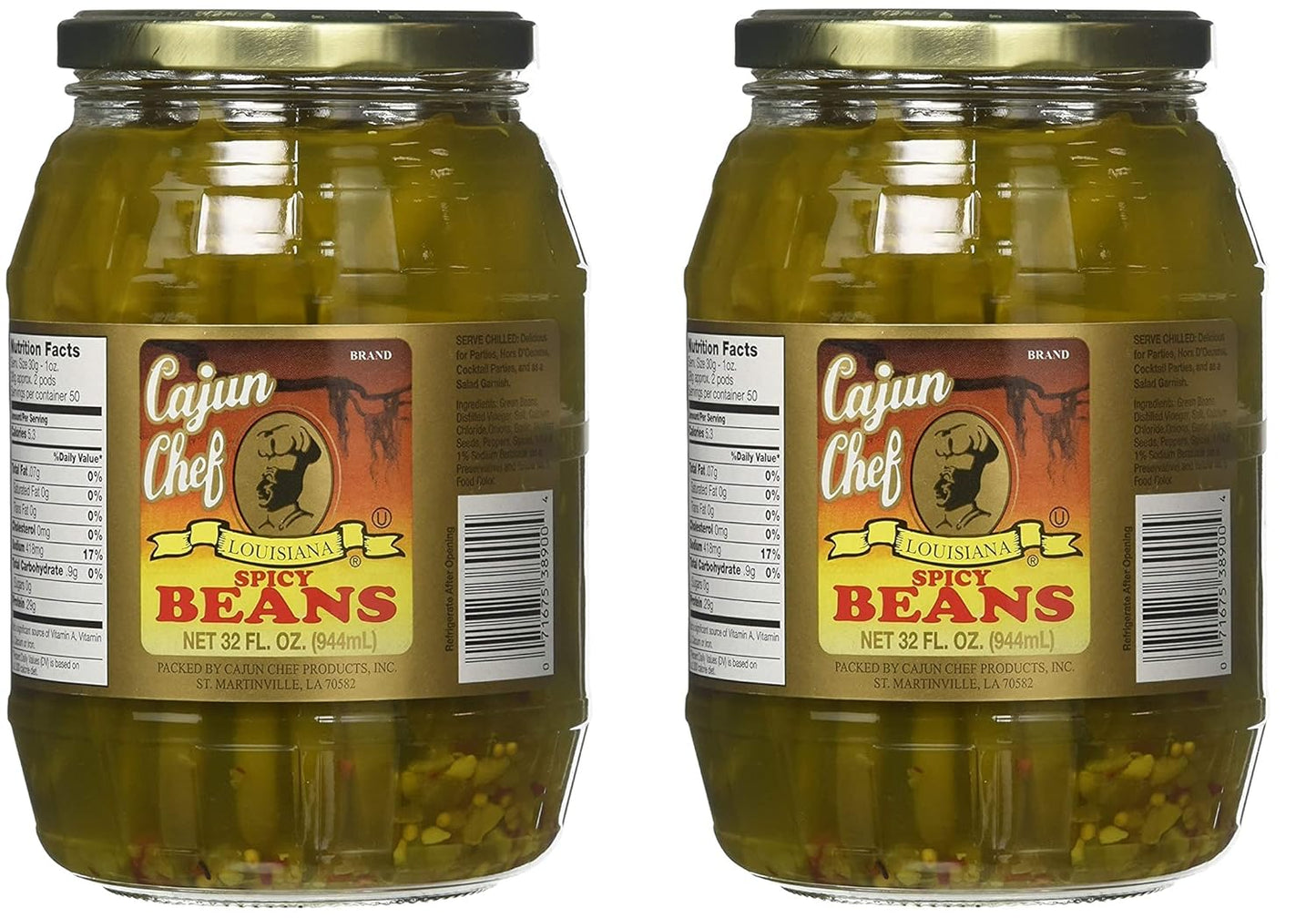 Cajun-Chef-Louisiana---Frijoles-verdes-picantes,-32-onzas-871