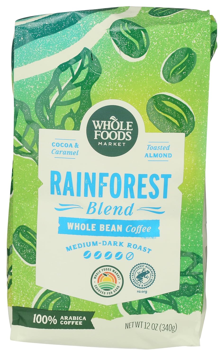 Whole-Foods-Market,-Rainforest-Blend-Medium-Dark-Roast-Whole-Bean-Coffee,-Cocoa,-Caramel-&-1710