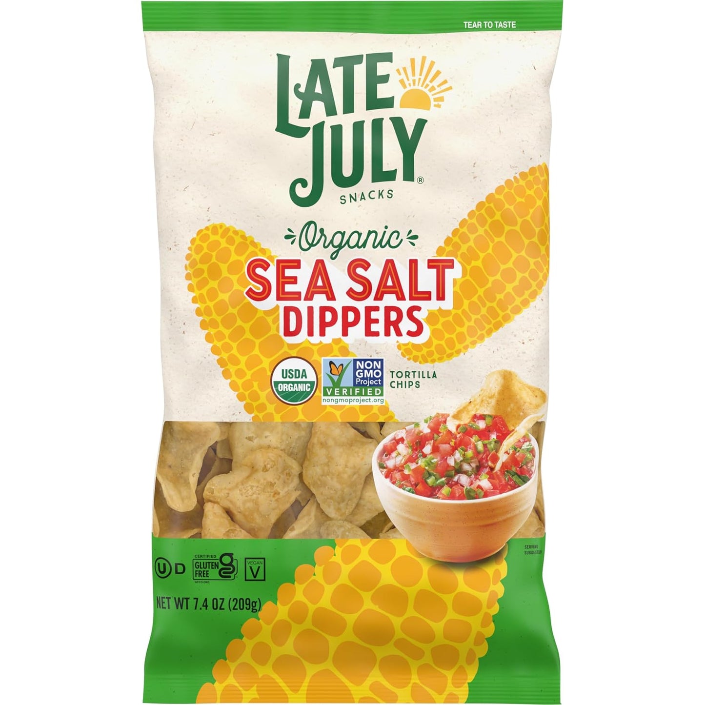 Late-July-Sea-Salt-Dippers-Organic-Tortilla-Chips,-7.4-Oz-Bag------2561