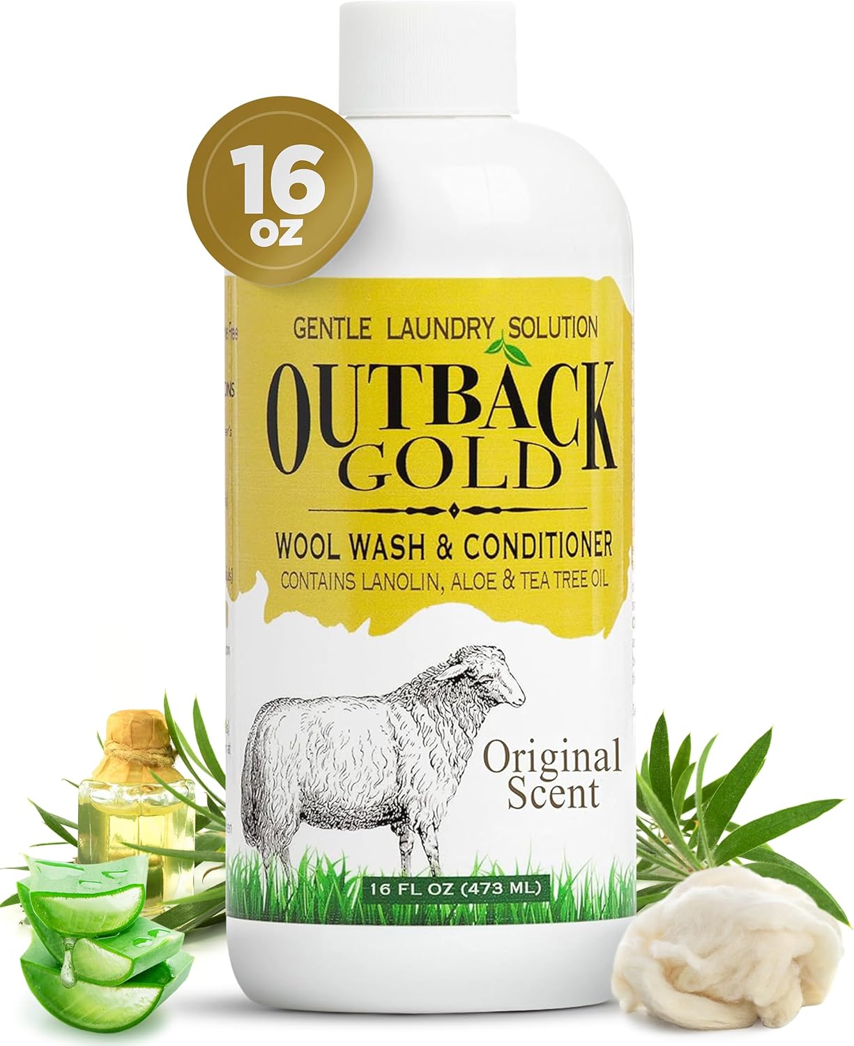 Outback-Gold-Wool-Wash,-16-oz,-Original-Floral-Scent,-Natural-3676