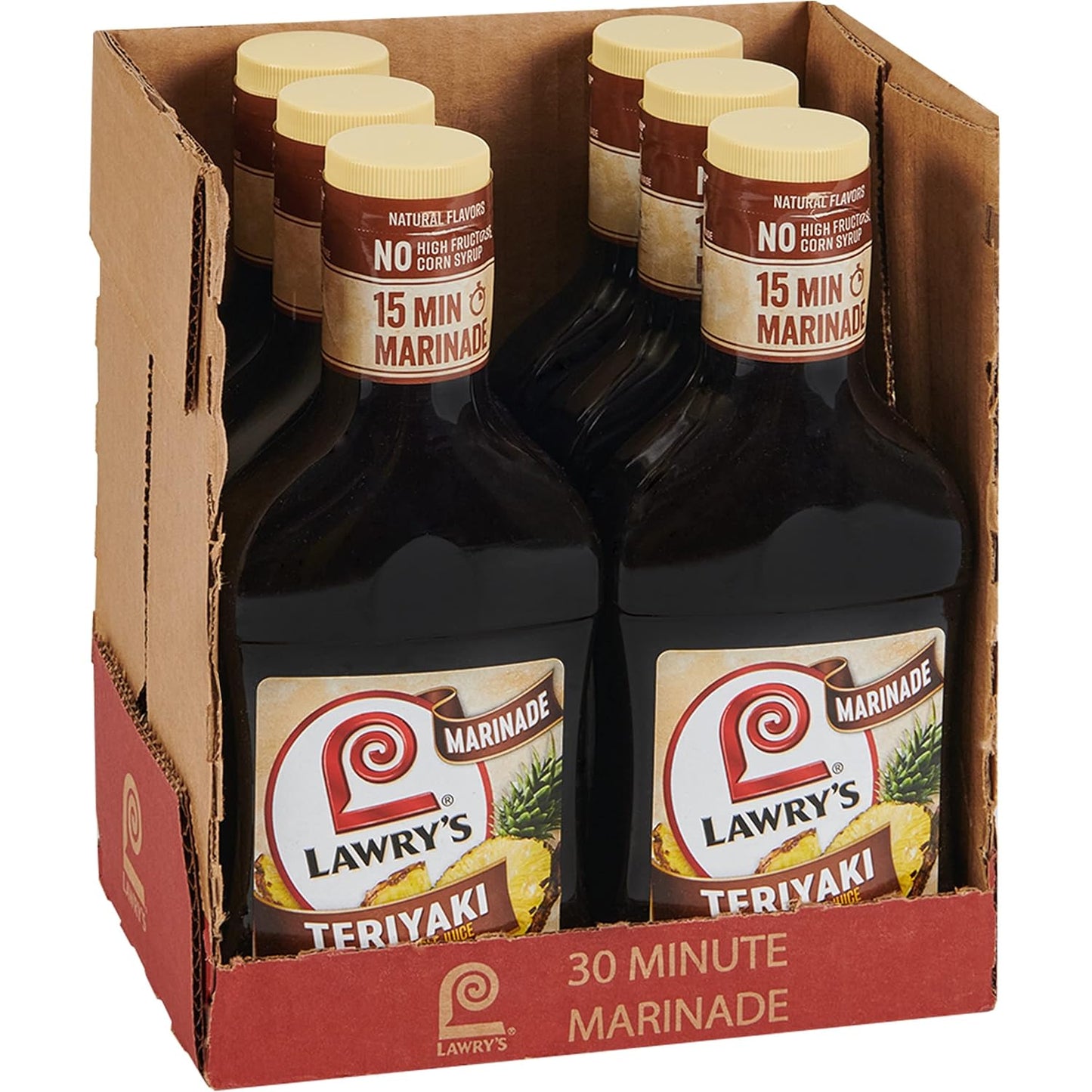 Lawry's-Teriyaki-with-Pineapple-Juice-Marinade,-12-fl-oz-(Pack-of-6)-915
