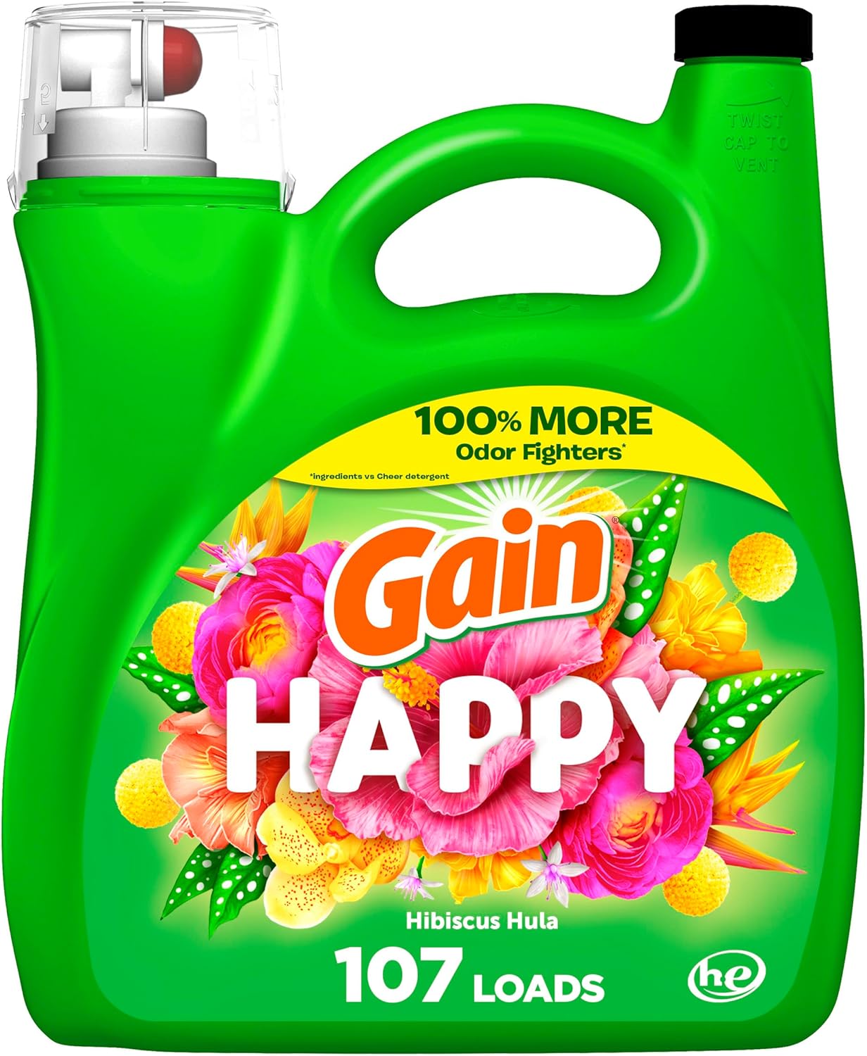Gain-Liquid-Laundry-Detergent,-Happy,-HE-Compatible,-154-fl-oz,-3945