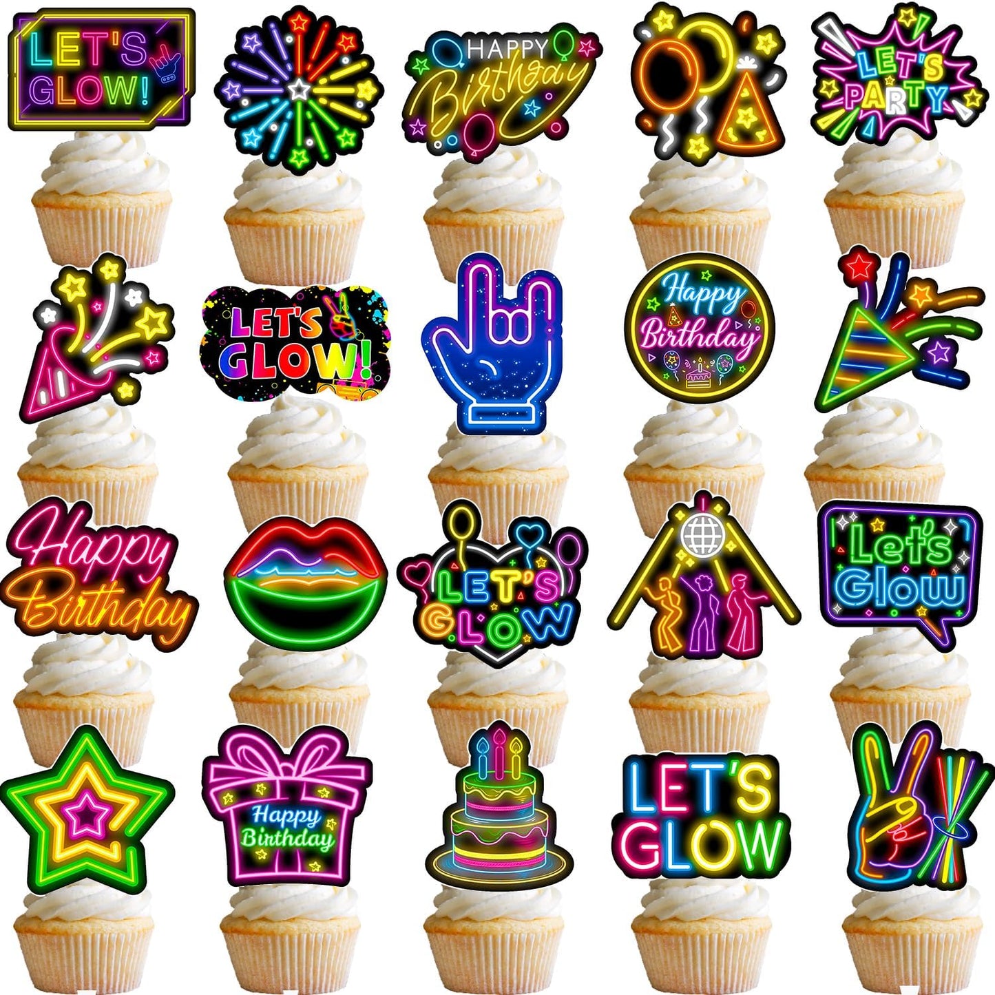Glow-Neon-Cupcake-Toppers-Glow-Birthday-Party-371