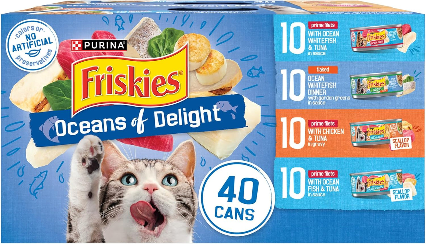 Purina-Friskies-Wet-Cat-Food-Variety-Pack,-Oceans-of-Delight-Flaked-Prime---of1975