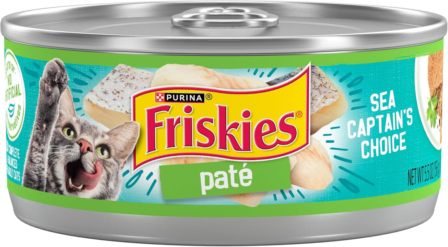 Purina-Friskies-Wet-Cat-Food-Pate,-Sea-Captain's-Choice---(Pack-24)-oz.--1681