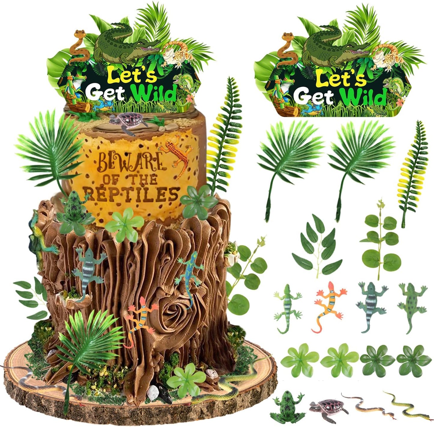 Reptile-Cake-Toppers-Safari-Animals-Lizard-Snake-4277