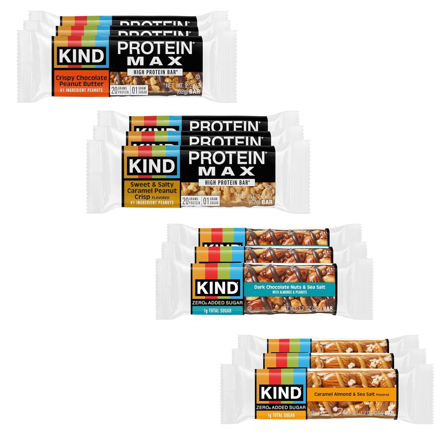 KIND-Protein-MAX-and-Zero-Added-Sugar-Snack-Bars-Bundle-Pack,--Gluten-Free,-High-Keto-1330