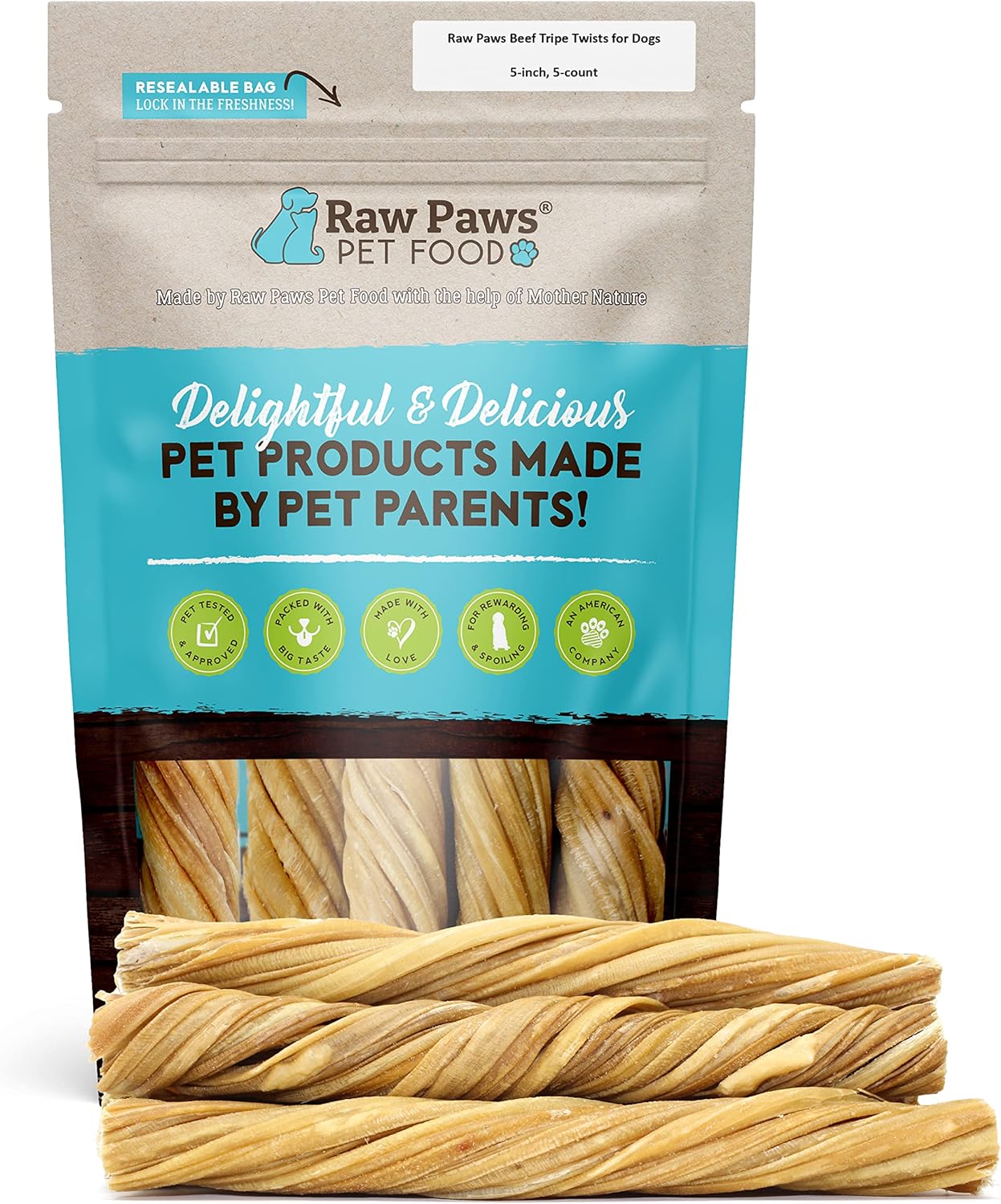 Beef-Tripe-Twists-for-Dogs---5-inch,-1700