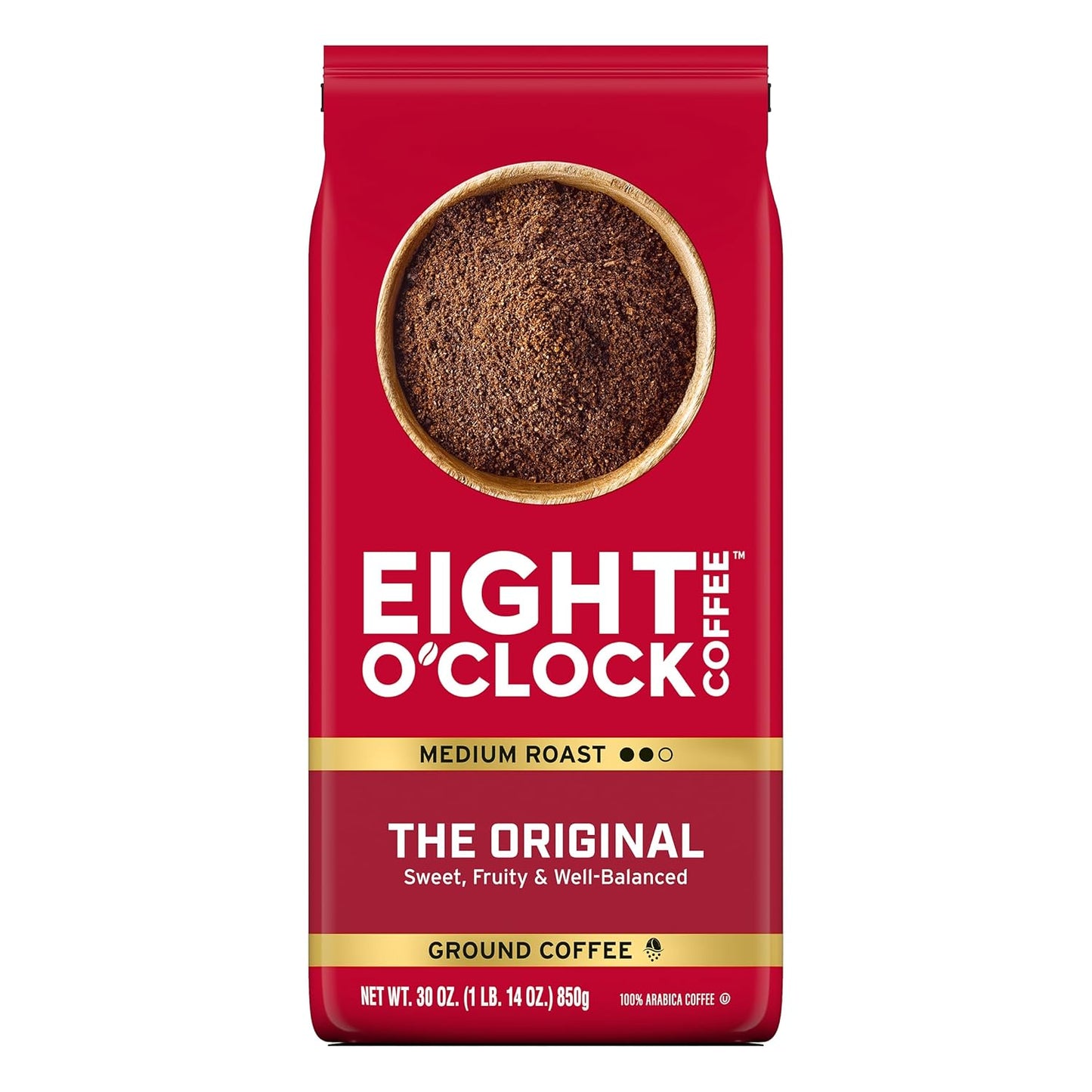 Eight-O'Clock-Coffee-The-Original,-Medium-Roast-Ground-Coffee-1-Arabica,-Sweet,-Fruity,-3092
