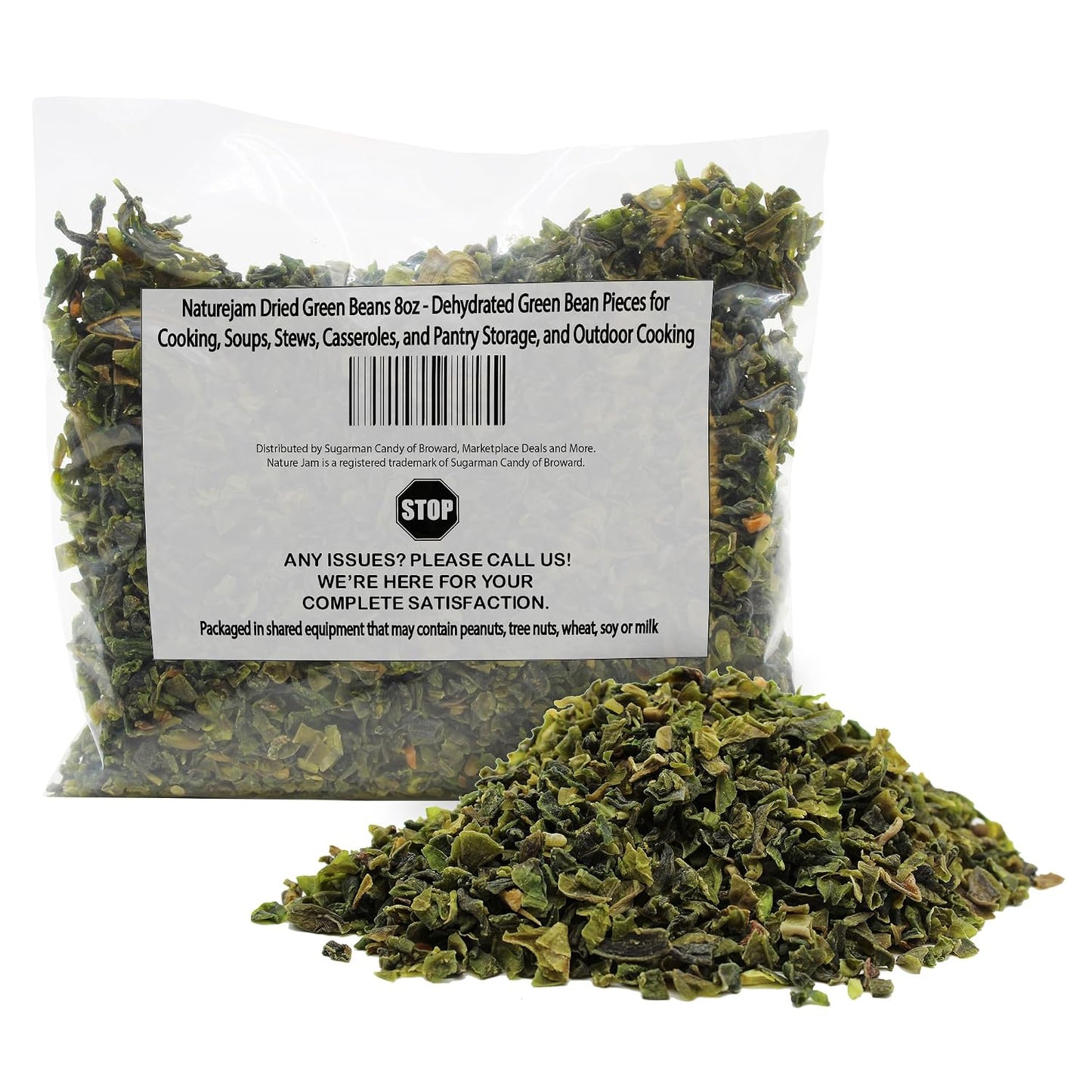 Naturejam-Dried-Green-Beans-8oz---Dehydrated-Green-Bean-Pieces-for-Cooking,-166
