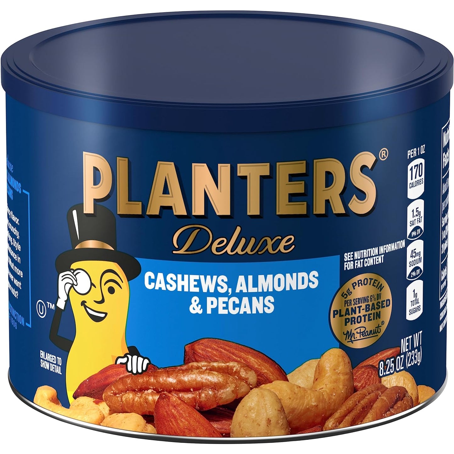 PLANTERS-Deluxe-Mixed-Nuts,-Plant-Based-Protein,-8.25-Oz-(1-Ct)--|-Mixed-Nuts:-Almonds,-457