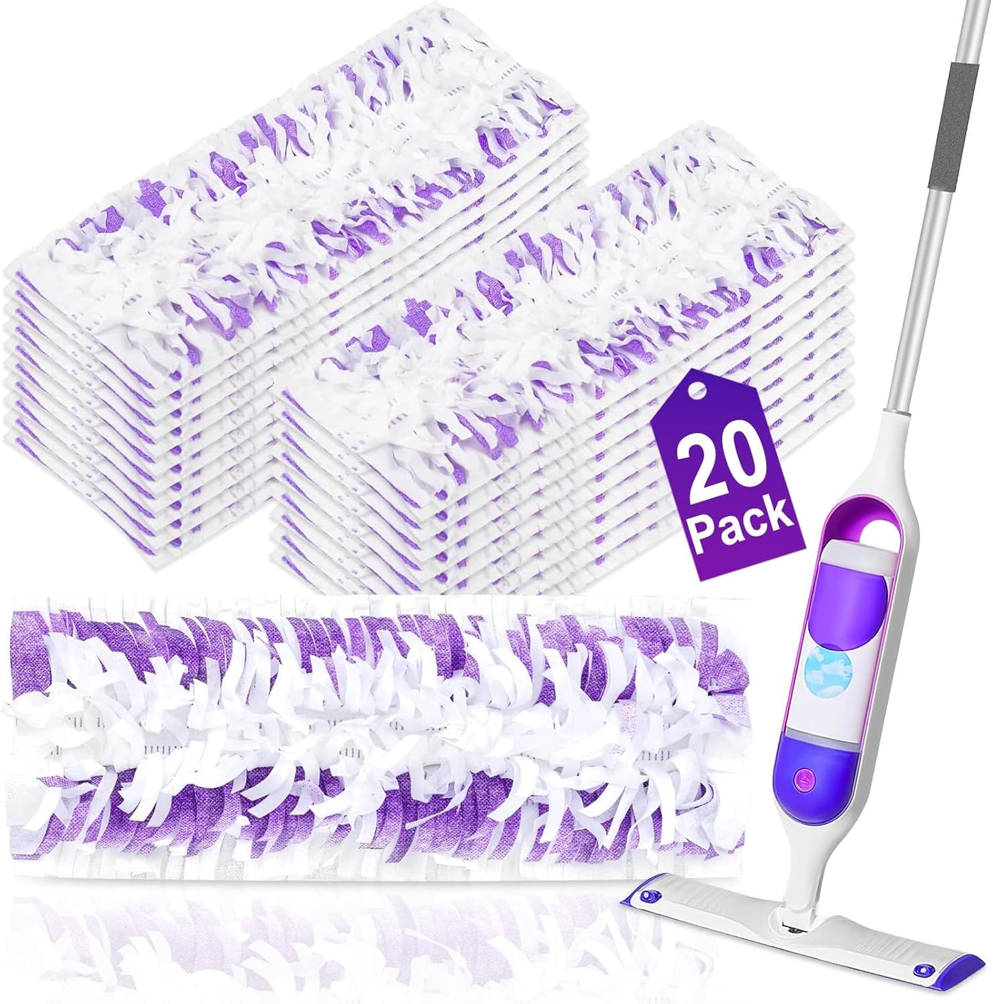 20-Pack-Disposable-Mopping-Pads-Refills-for-Swiffer-PowerMop,Compatible-with-5087