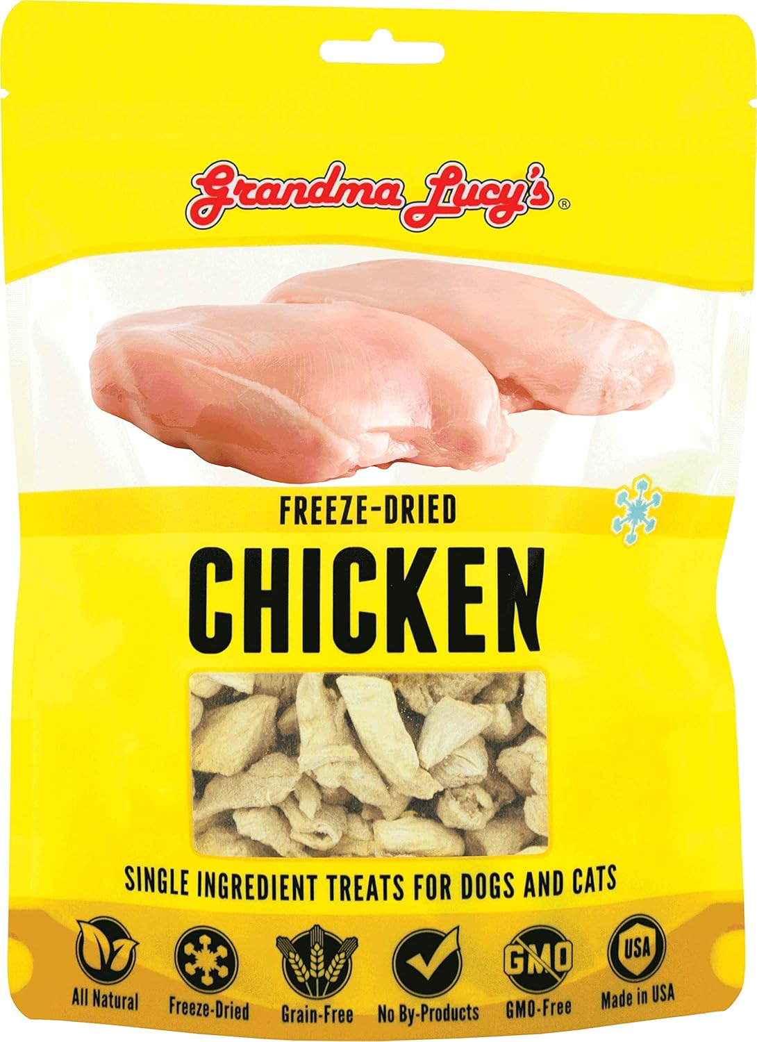 Grandma-Lucy's---Singles-Chicken-Pet-Treats-–-3.5Oz,-yellow,-4-Ounce-(Pack-1476
