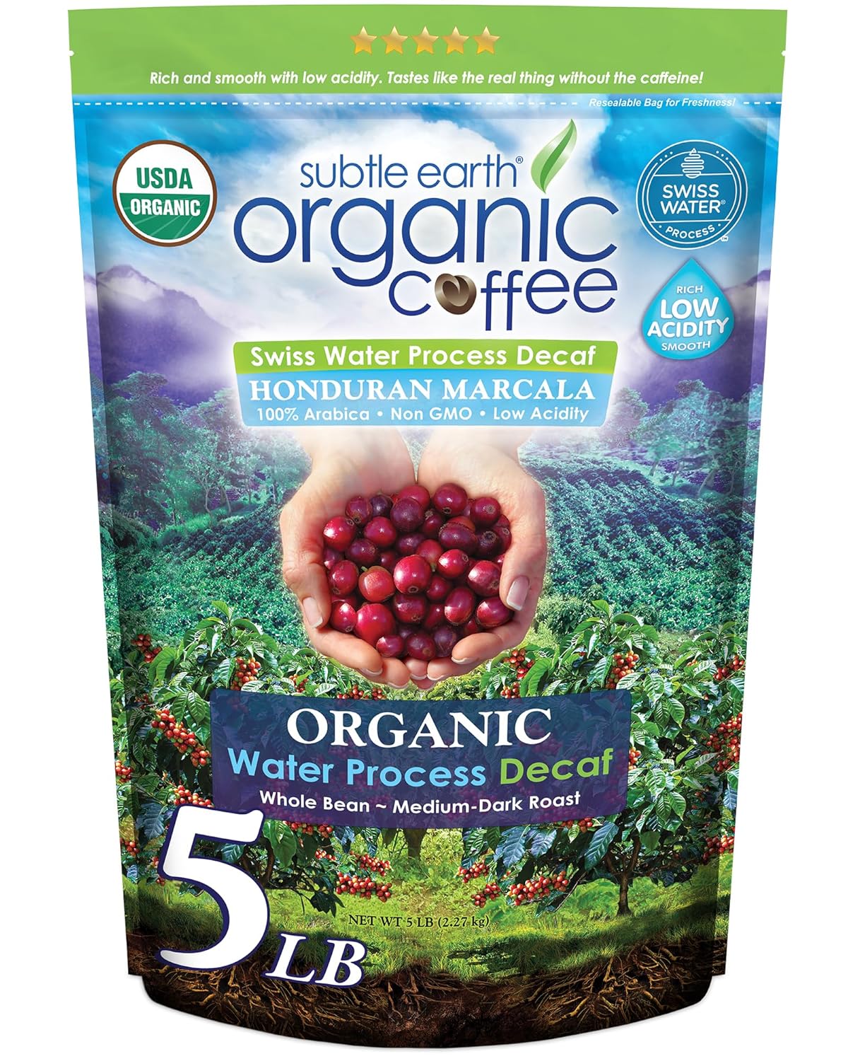 Descafeinado-orgánico-de-tierras-sutiles-de-5-libras,-descafeinado-de-proceso-agua1661