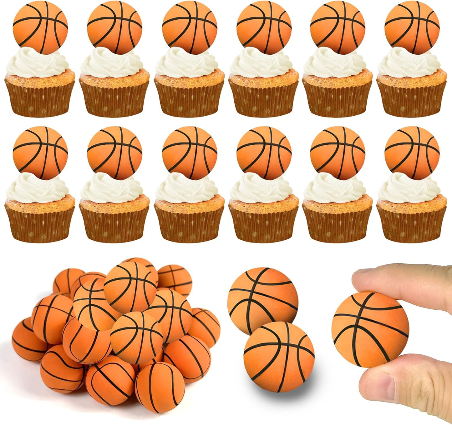 DRWATE-28pcs-Basketball-Cake-Topper-Decorations-Mini-2643