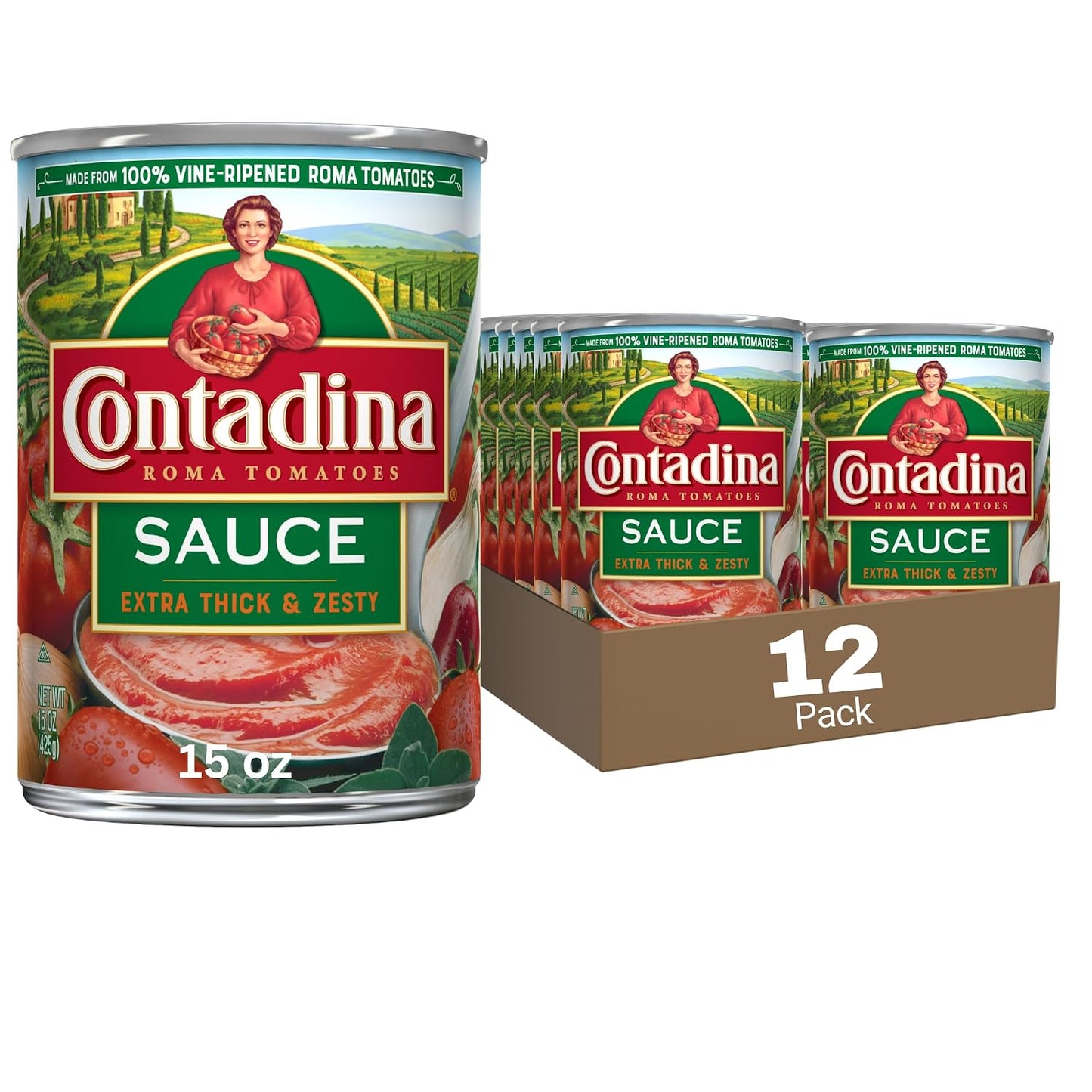 Contadina-Extra-Thick-&-Zesty-Tomato-Sauce-15-oz.-Can-(pack-of-732
