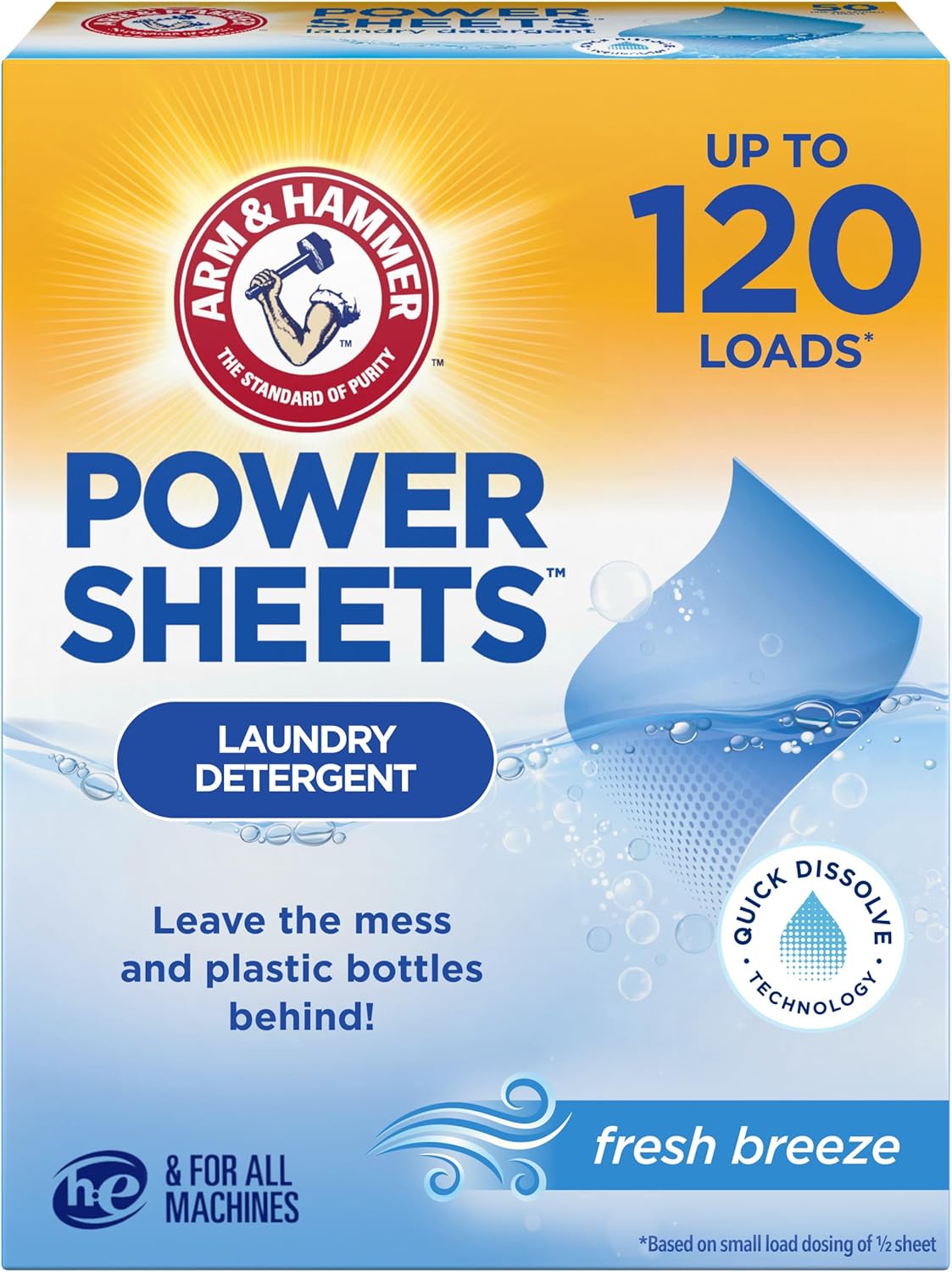 Arm-&-Hammer-Power-Sheets-Laundry-Detergent,-Fresh-Breeze-60-3956