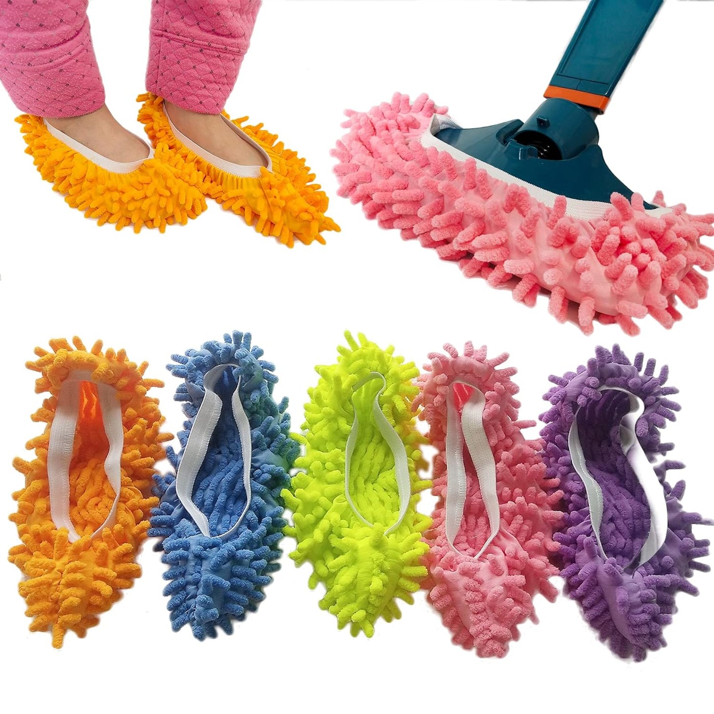 10-PCS-5-Pairs-Dust-Duster-Mop-Slippers-Shoes-Cover,-2330