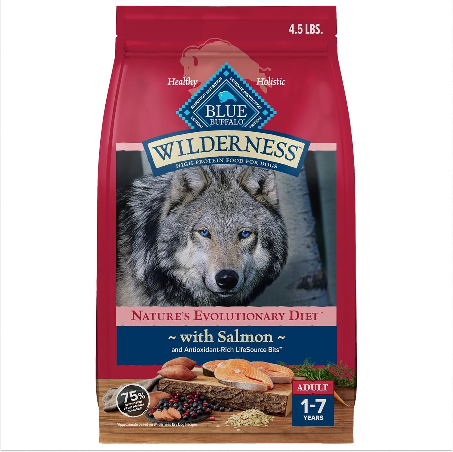 Blue-Buffalo-Wilderness-Natural-High-Protein-Dry-Food-for-Adult-Dogs,-Salmon-Recipe,-4.5-lb.-2266