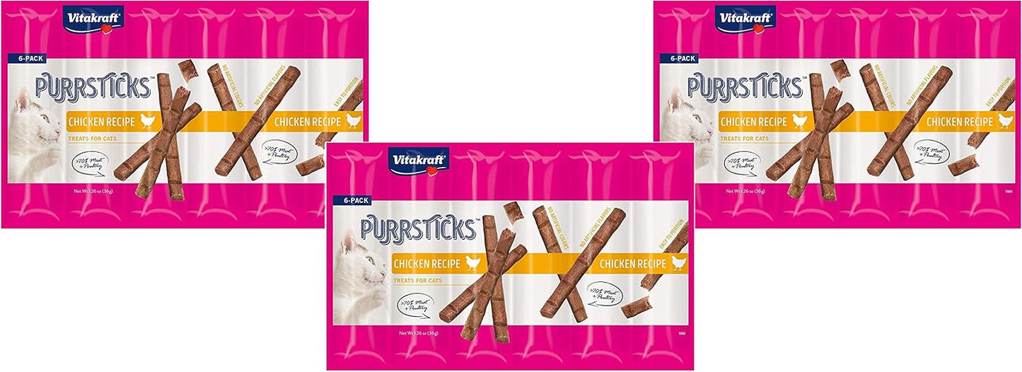 Vitakraft-18-Pack-of-Chicken-Purrsticks-Cat-Treats---3