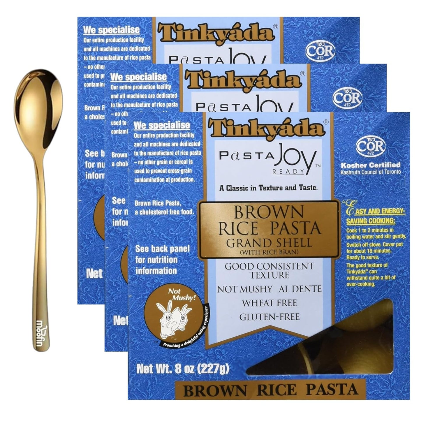 Tinkyada-Brown-Rice-Pasta-Shells,-8-oz---1742