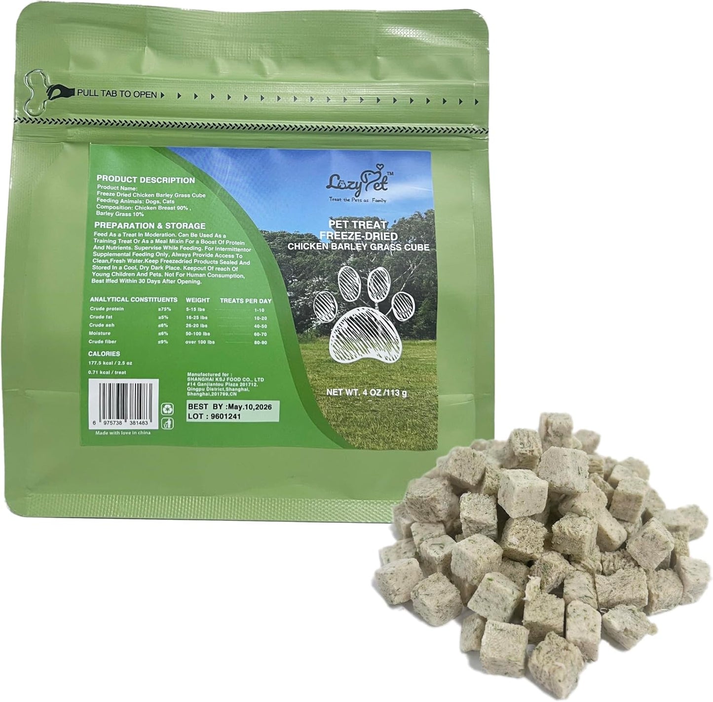 Freeze-Dried-Training-Raw-Single-Ingredient-Cat-Treats,-Solve-Pet's-Picky-Eating-Problem-(Barley-176