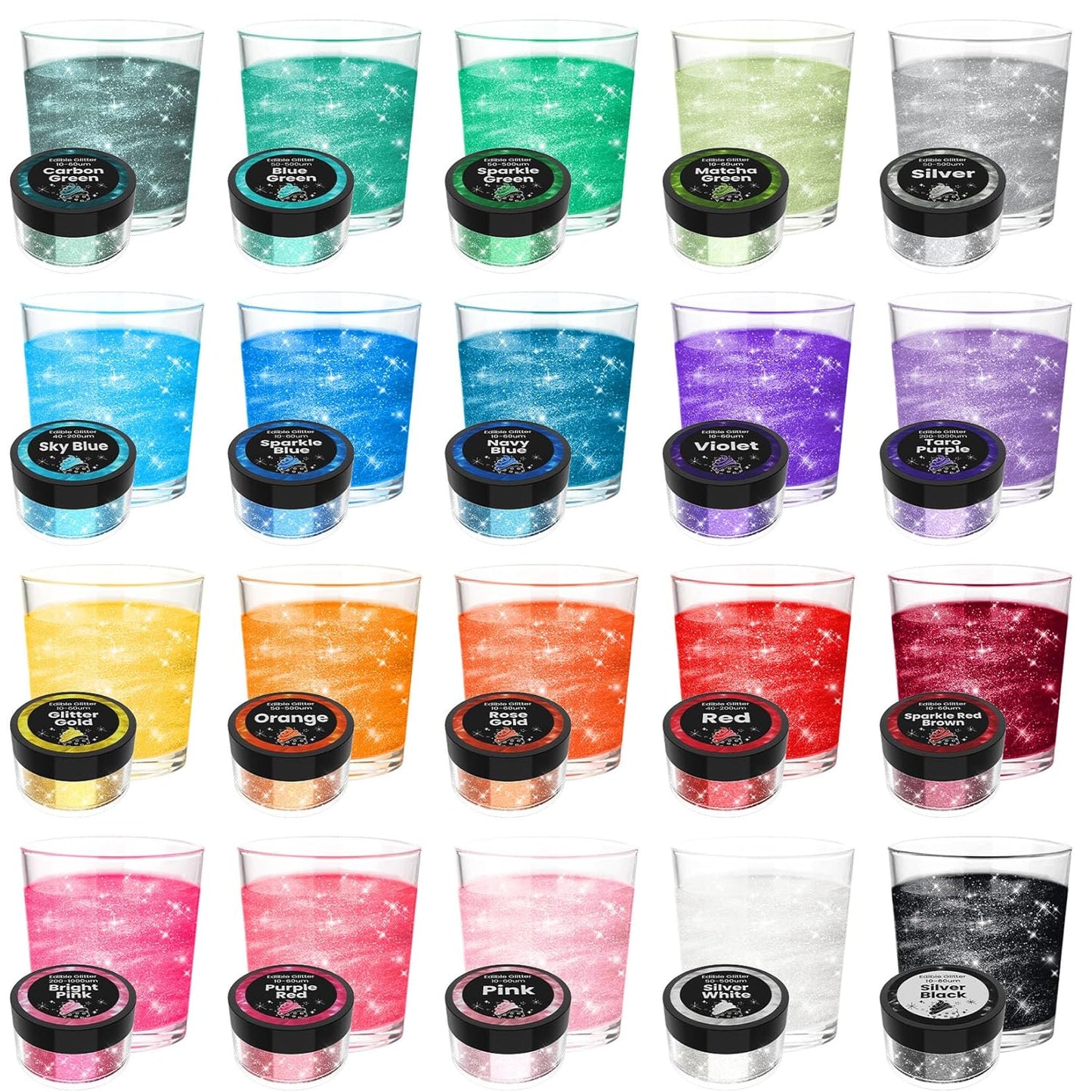 Edible-Glitter-for-Drinks---20-Glimmer-Colors-Luster-Dust-Edible,-Food-Vegan-Cake-1824