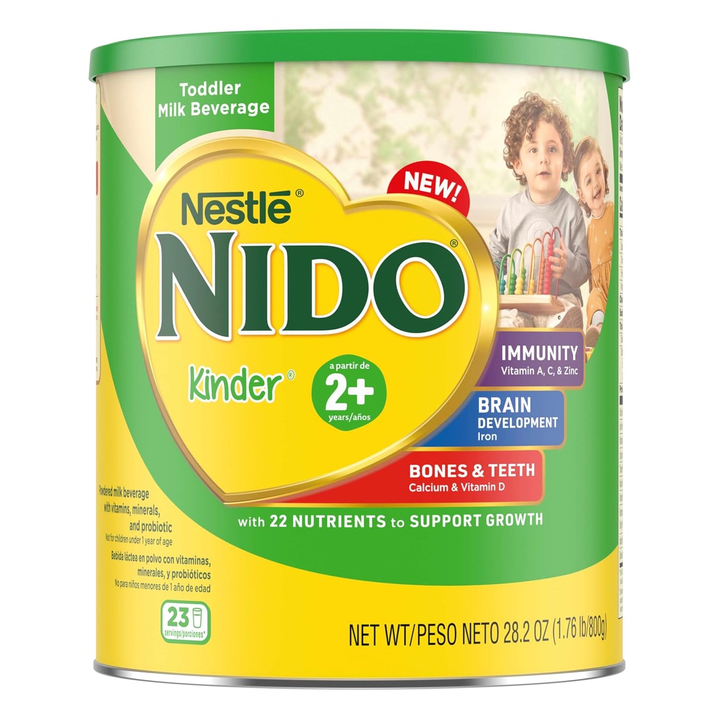 Nido-Kinder-Toddler-Milk-Beverage-Powder-Mix,-2-+-Years,-23-Servings-Container,---2089