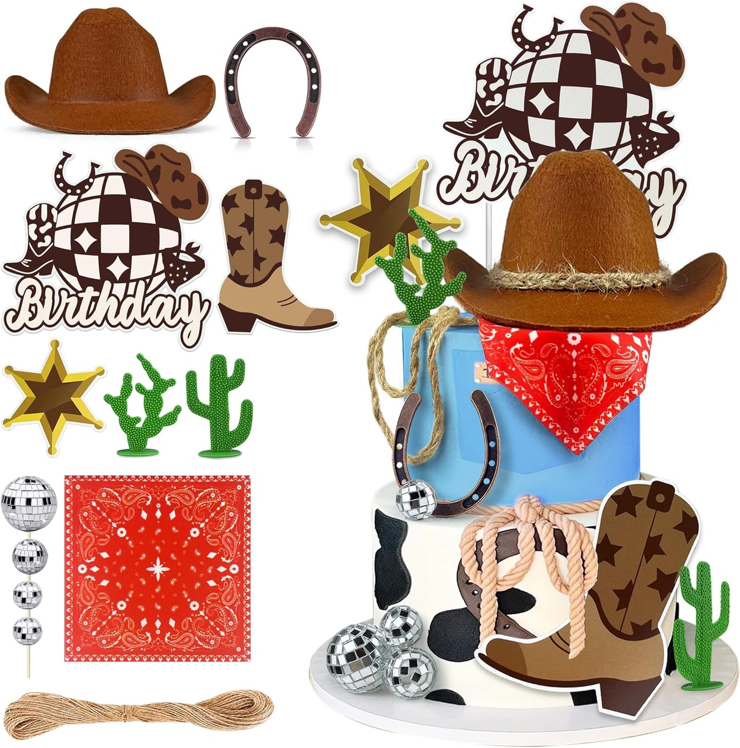 Cowboy-Birthday-Cake-Topper-Cowboy-Cowgirl-Hat-149
